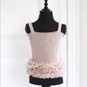 Pink Ruffled Kids Top